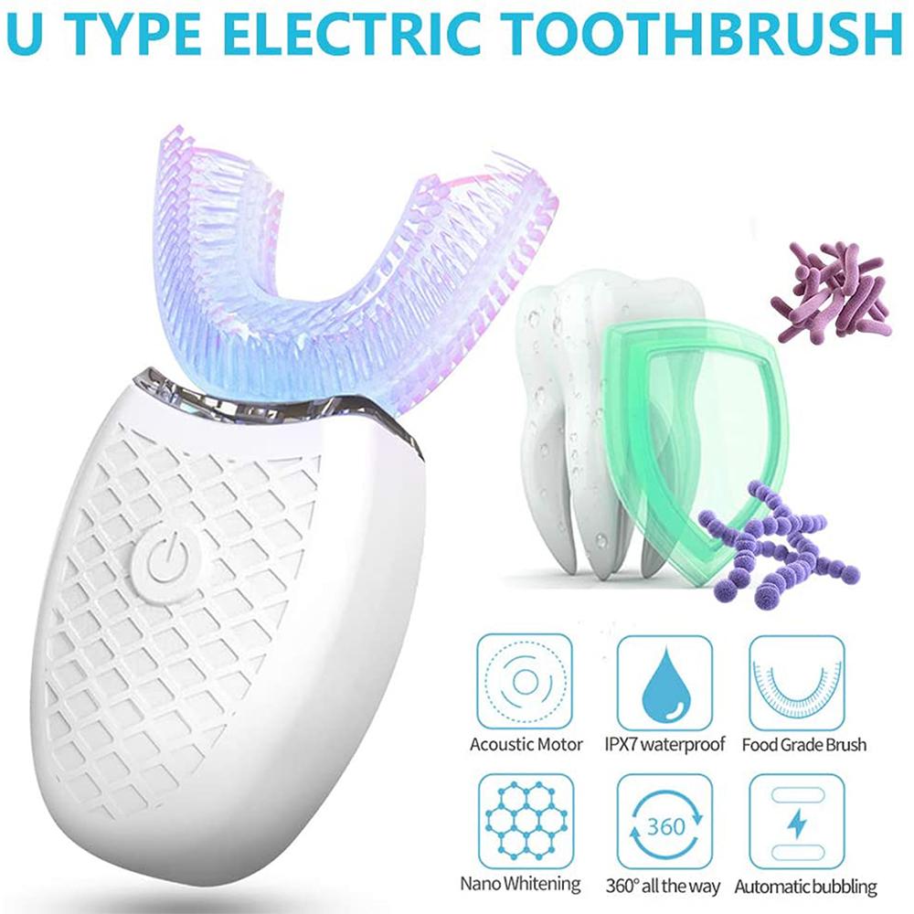 360° Silicone Electric Toothbrush for Adults – Smart Whitening - PulsePlay Tech