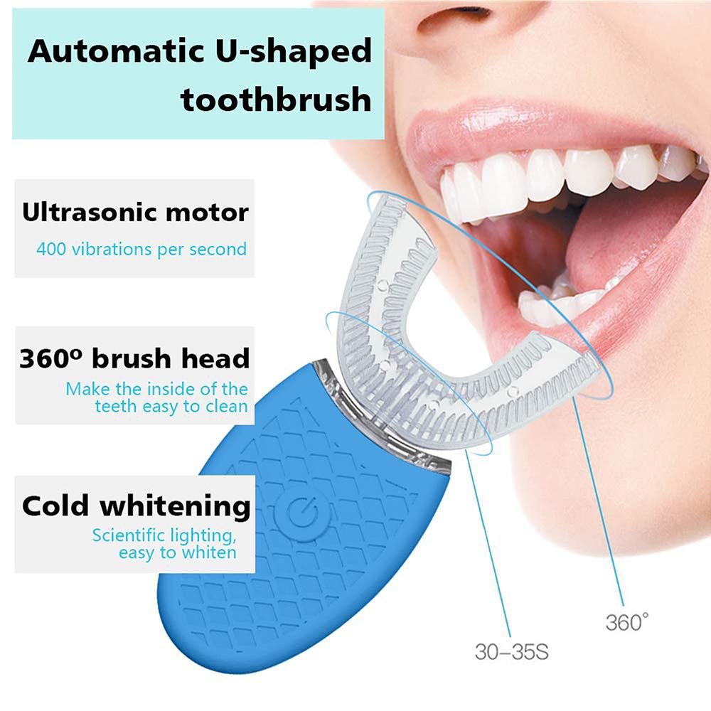 360° Silicone Electric Toothbrush for Adults – Smart Whitening - PulsePlay Tech