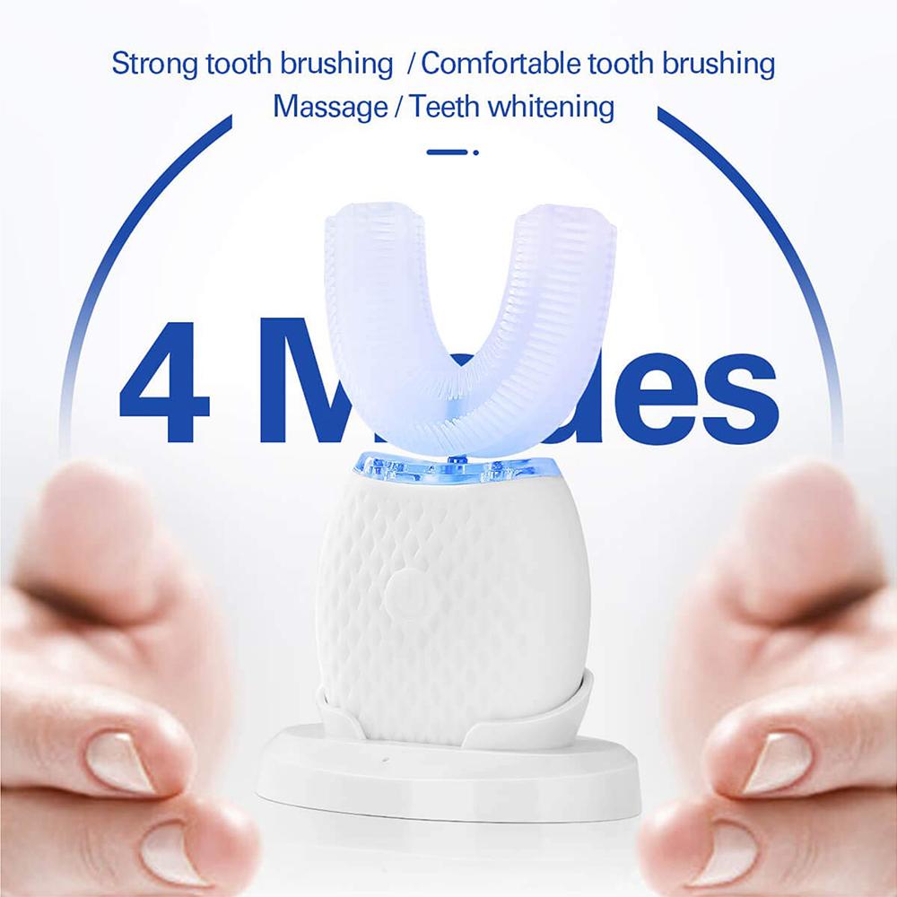 360° Silicone Electric Toothbrush for Adults – Smart Whitening - PulsePlay Tech