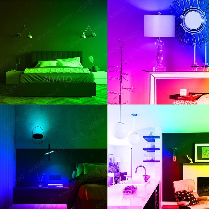 PulseGlow Smart LED Bulbs: RGB & White Spotlight with Remote Control - PulsePlay Tech