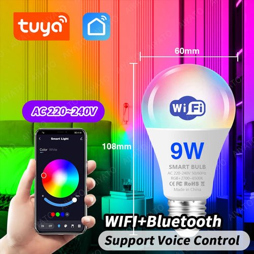 PulseGlow Smart LED Bulbs: RGB & White Spotlight with Remote Control - PulsePlay Tech