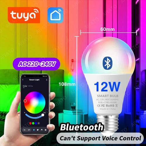 PulseGlow Smart LED Bulbs: RGB & White Spotlight with Remote Control - PulsePlay Tech