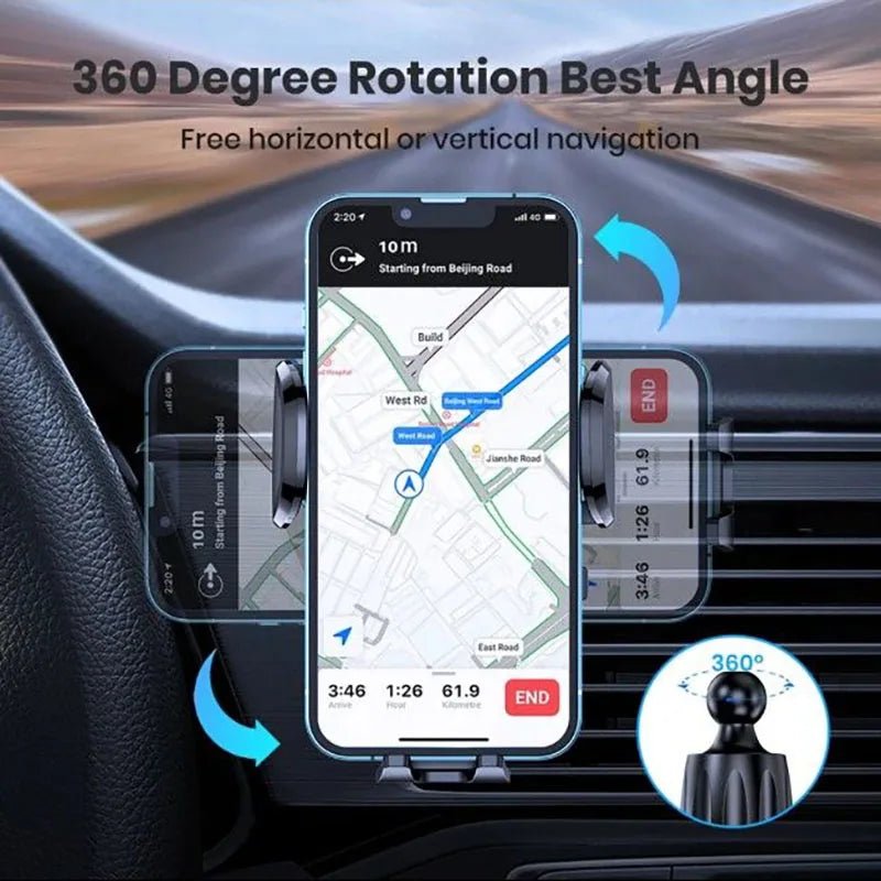 PulseGrip: Gravity Sensor Car Phone Holder for Air Vent - PulsePlay Tech