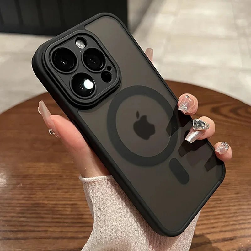 PulseGuard: Magnetic Luxury Matte Shockproof Case for iPhone - PulsePlay Tech