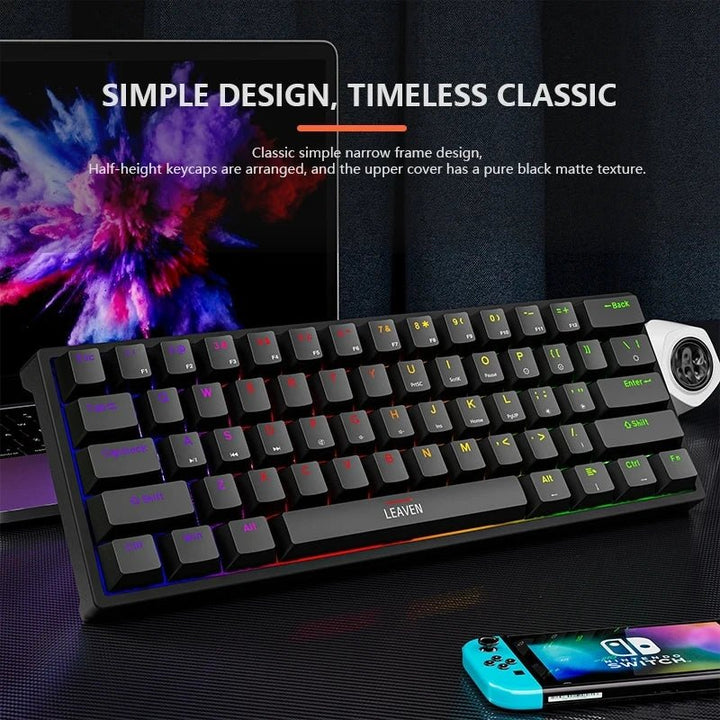 PulseKey K620: Mini RGB Backlit Mechanical Gaming Keyboard - PulsePlay Tech