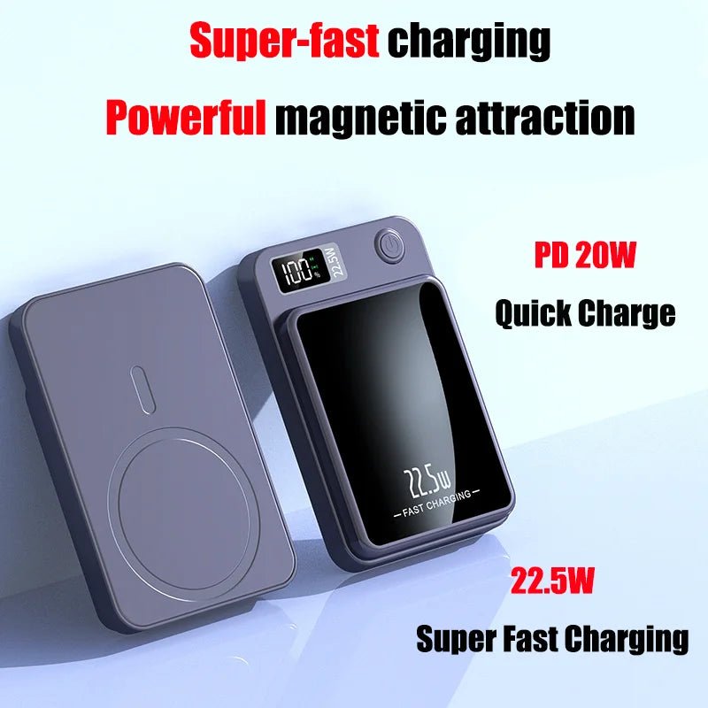 PulseMag: 100,000mAh Magnetic Wireless Power Bank - PulsePlay Tech