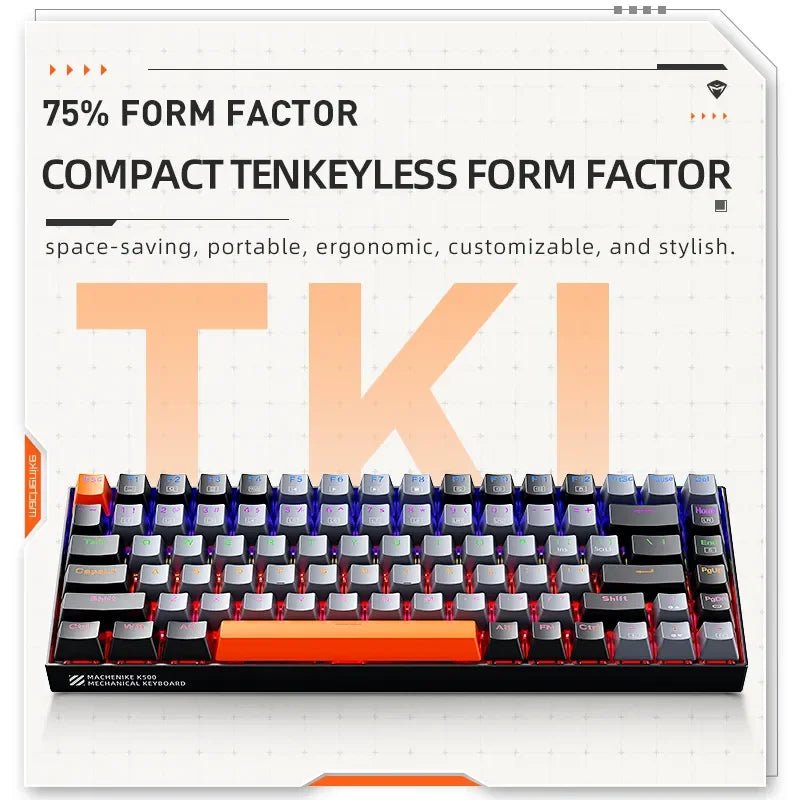 PulsePlay K500A - B84 75% TKL Hot - Swappable Mechanical Keyboard - PulsePlay Tech