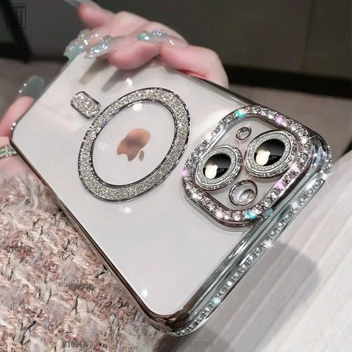 PulseShine Luxury Bling Crystal Lens Case for iPhone - PulsePlay Tech