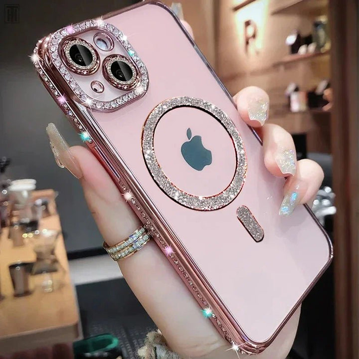 PulseShine Luxury Bling Crystal Lens Case for iPhone - PulsePlay Tech