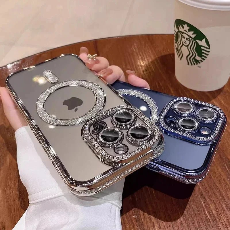 PulseShine Luxury Bling Crystal Lens Case for iPhone - PulsePlay Tech