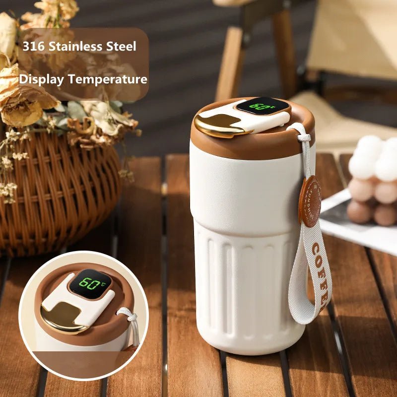 PulseTemp: Smart Thermos Bottle with Digital LED Temperature Display - PulsePlay Tech