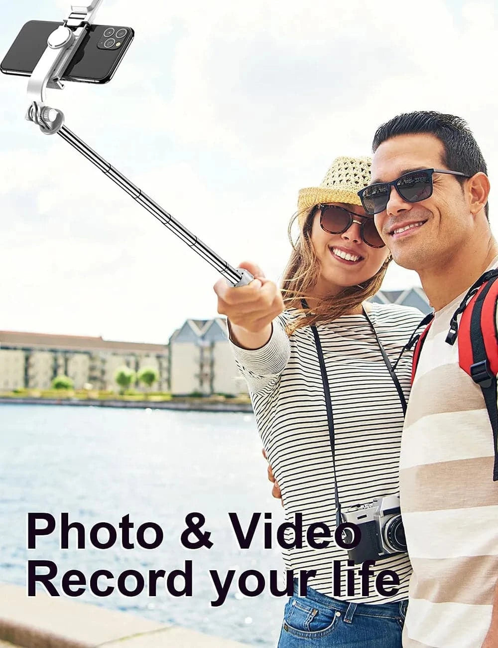 Bluetooth Selfie Stick with Tripod & Fill Light  - PulsePlay Tech